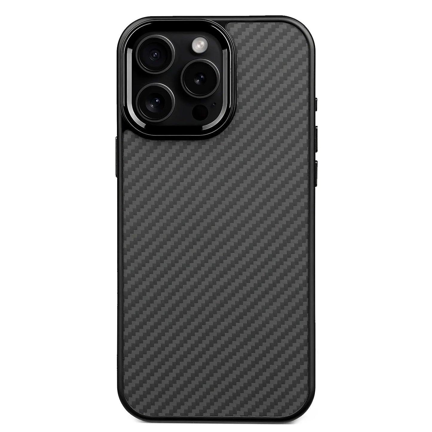 Aramid Carbon Fiber Case – Tactical Slim Fit for iPhone 14 / 14 Pro / 14 Plus / 14 Pro Max | MagSafe & Metal Detailing