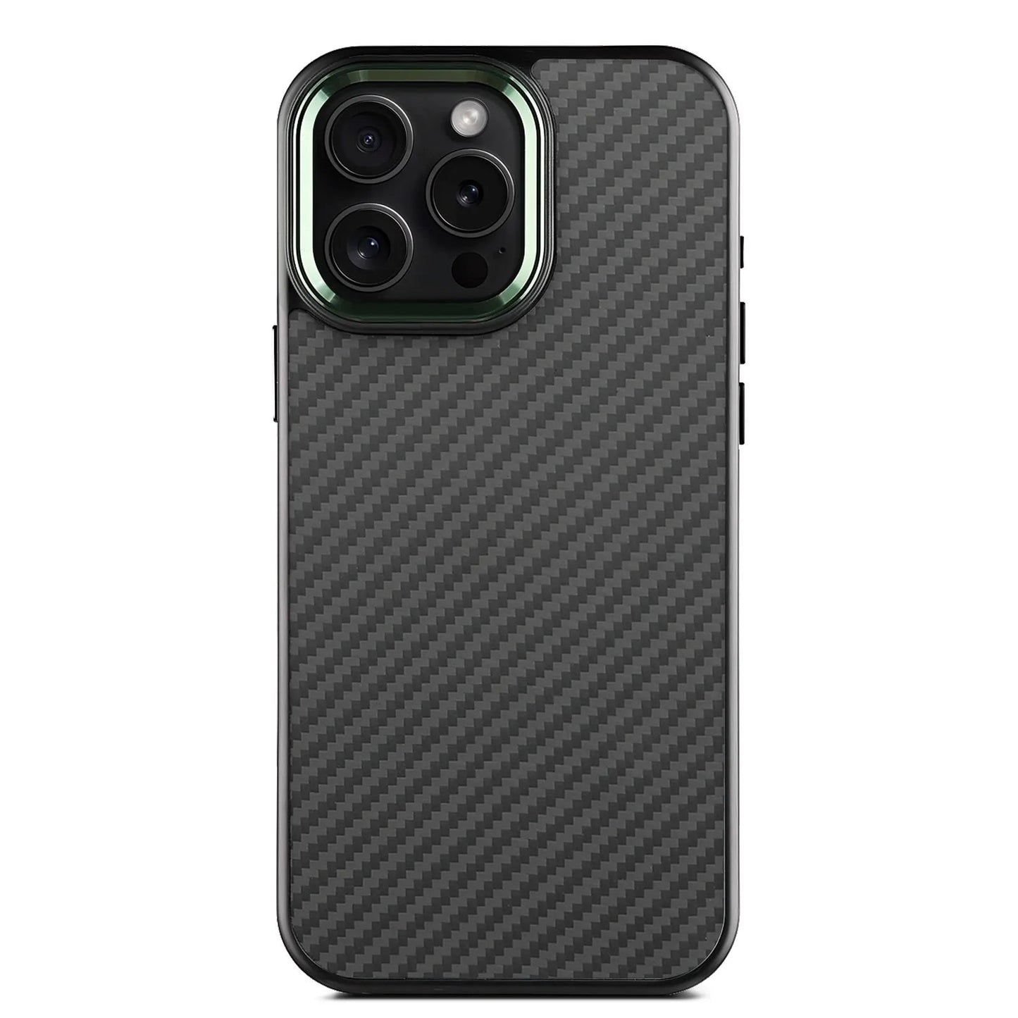 Aramid Carbon Fiber Case – Tactical Slim Fit for iPhone 14 / 14 Pro / 14 Plus / 14 Pro Max | MagSafe & Metal Detailing