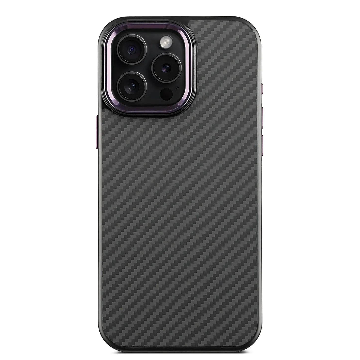 Aramid Carbon Fiber Case – Tactical Slim Fit for iPhone 14 / 14 Pro / 14 Plus / 14 Pro Max | MagSafe & Metal Detailing